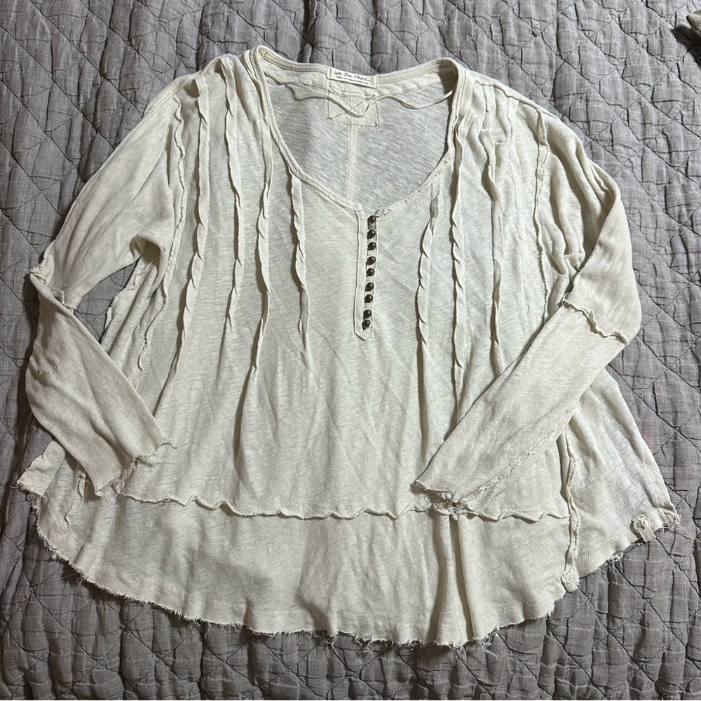 We The Free Cream Long Sleeve Top